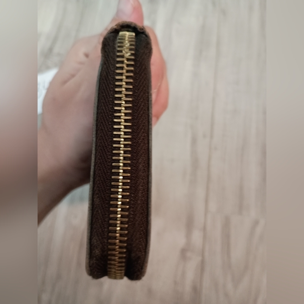 Louis Vuitton Damier Ebene Zippy Zip Around Long Wallet Brown Check Print - Picture 5 of 14